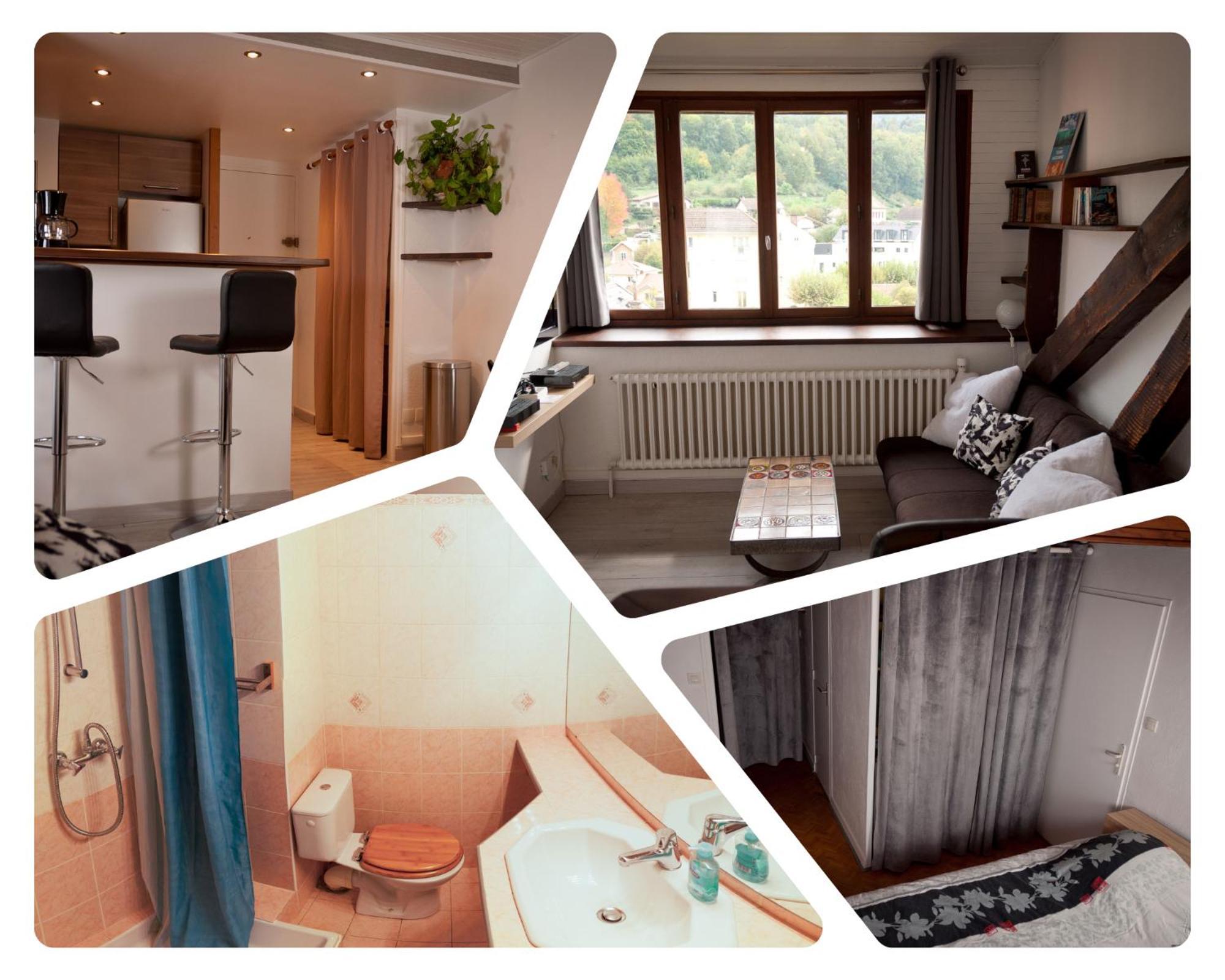 Le T2 Douillet D'Uriage - Residence Le Louvre - Cure Thermale Uriage- Proche Chamrousse - Jusqu'A 3 Personnes - Region Agreable En Toute Saison Vaulnaveys-le-Haut Eksteriør billede